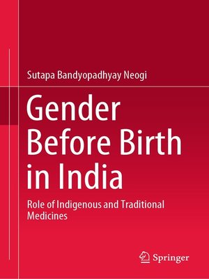 cover image of Gender Before Birth in India